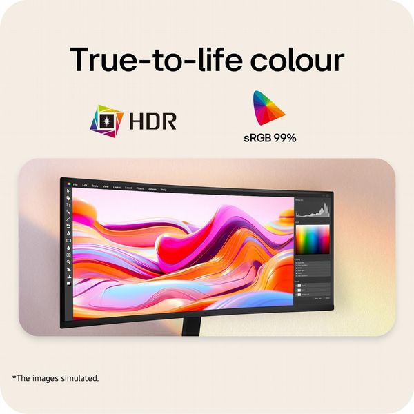 LG UltraWide 34U601B-B 34-inch Curved QHD Monitor