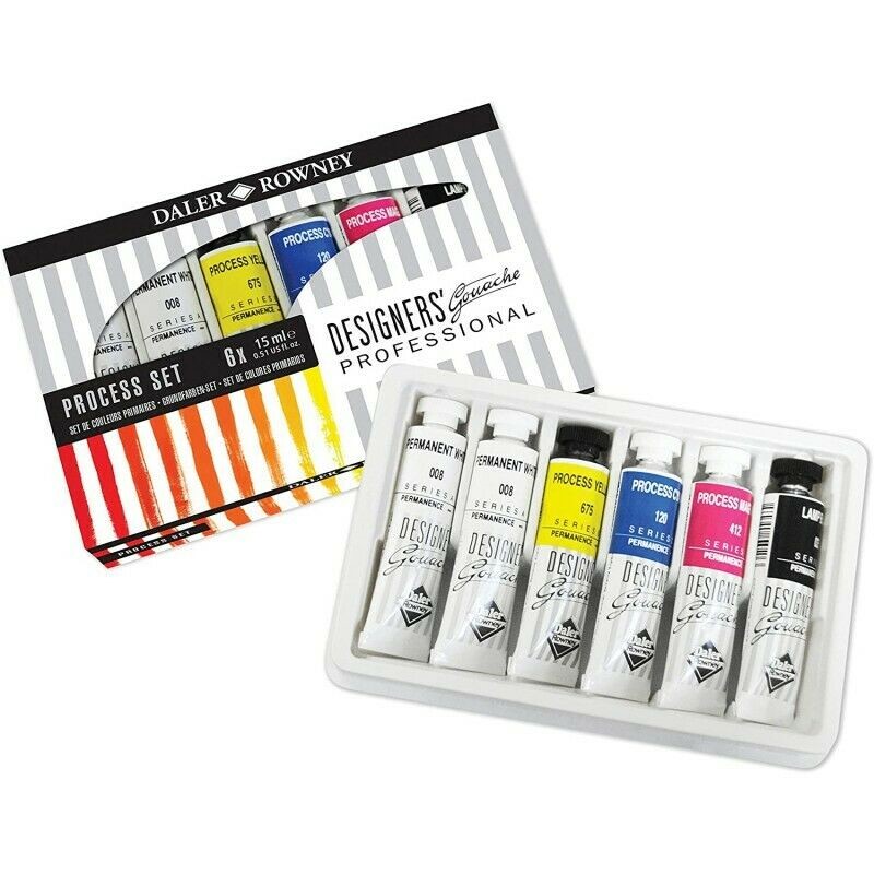 Daler Rowney Designers Gouache Process set