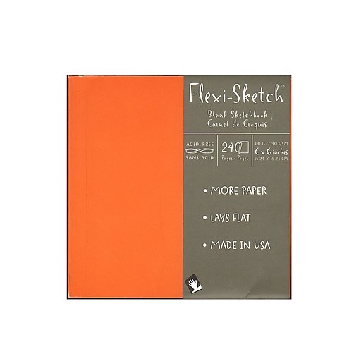 Global Art Flexi Blank Sketch Book 6x6 inch